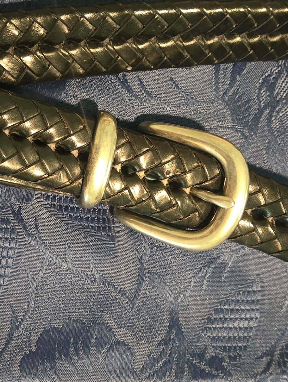 Coach Vintage Men's Unisex Braided Leather Belt Strap - Black